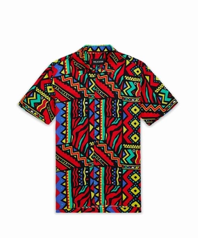 All-Purpose Wear Plus Size Unity Allover Print Short Sleeve Shirt