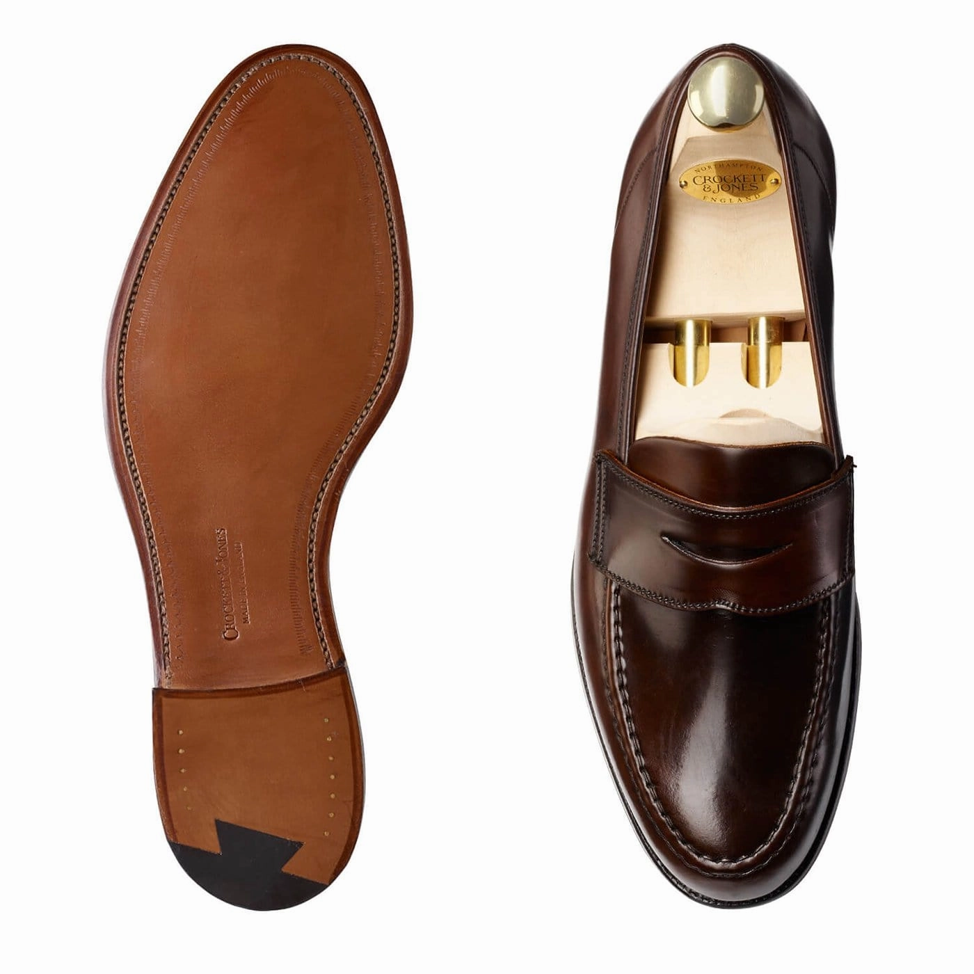 Harvard Dark Brown Cordovan Cork Footbed Path Guard