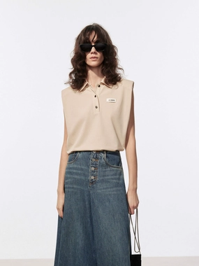 Polo Collar Cotton Top Hydrophobic Surface Treatment