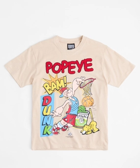 Popeye Dunk Short Sleeve Tee - Khaki TearResistantWeave
