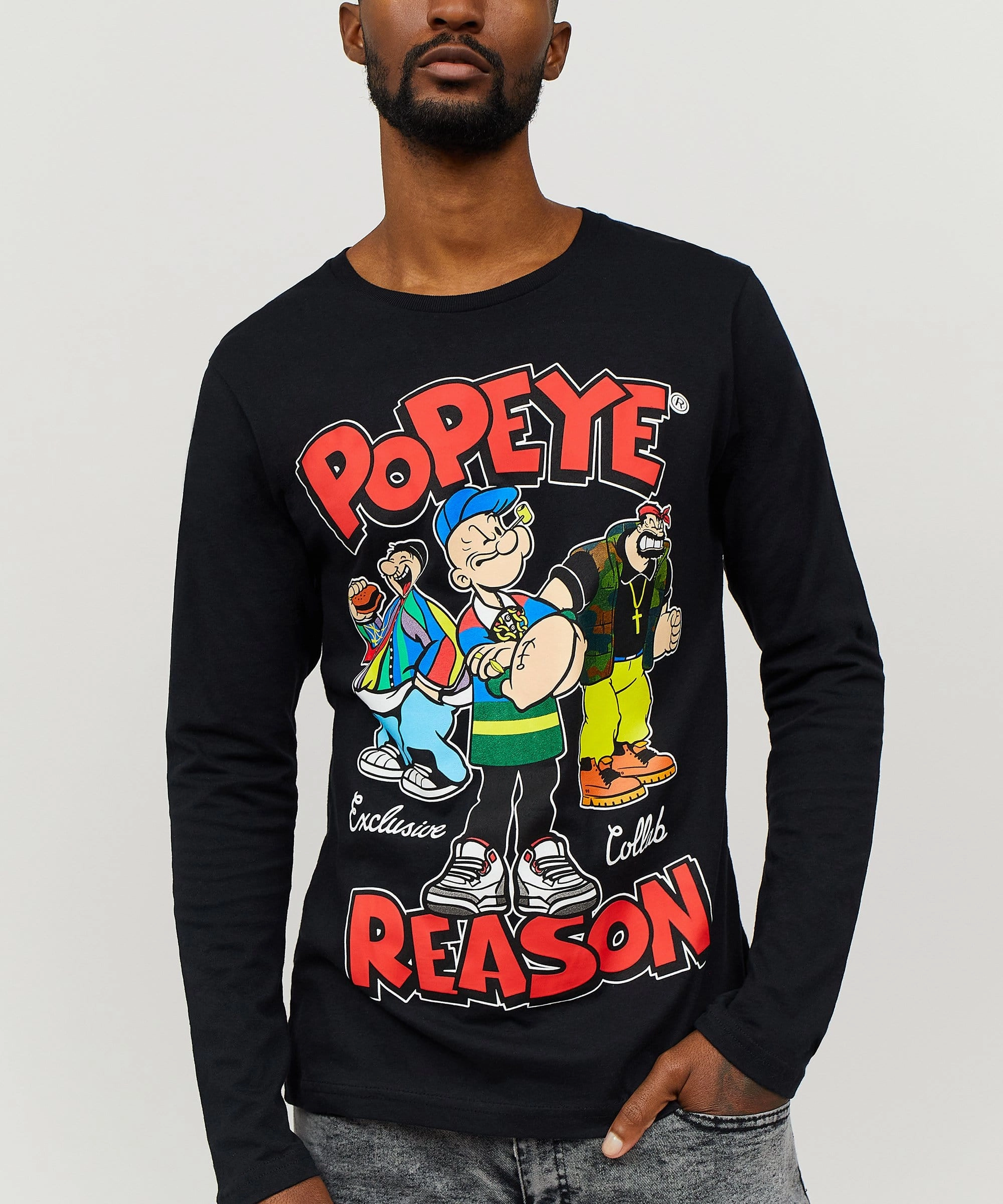 Popeye Vintage Flex Long Sleeve Tee Odor Control Technology