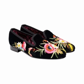 Poppies Black Velvet Comfy Walk