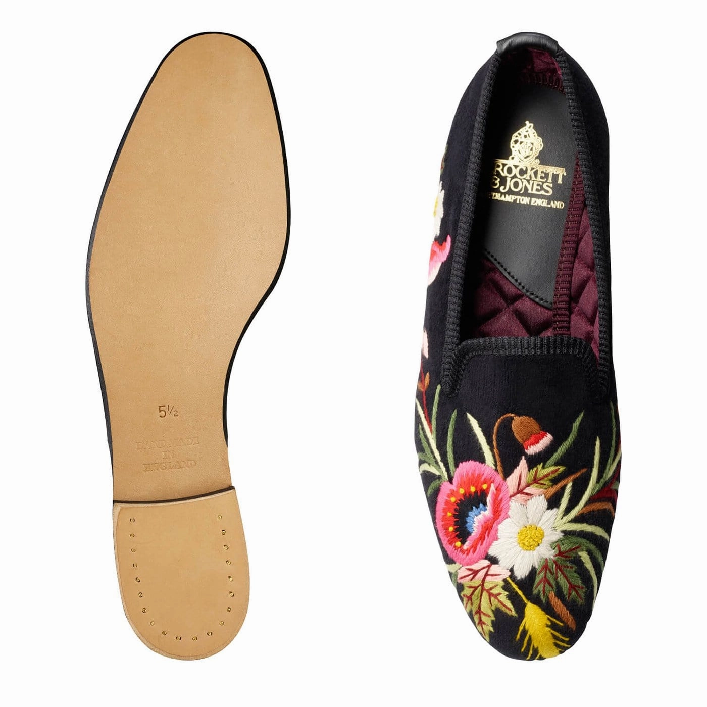 Poppies Black Velvet Comfort arch