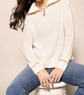 Powder Posh Sweater In Frosting Comfy and Stylish Casual Layer