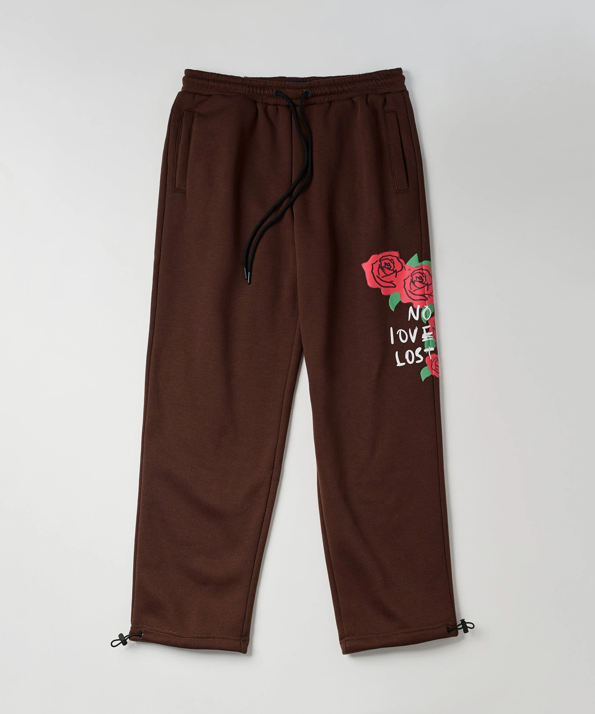 Relaxed Comfort Solid shade No Love Lost Joggers - Brown