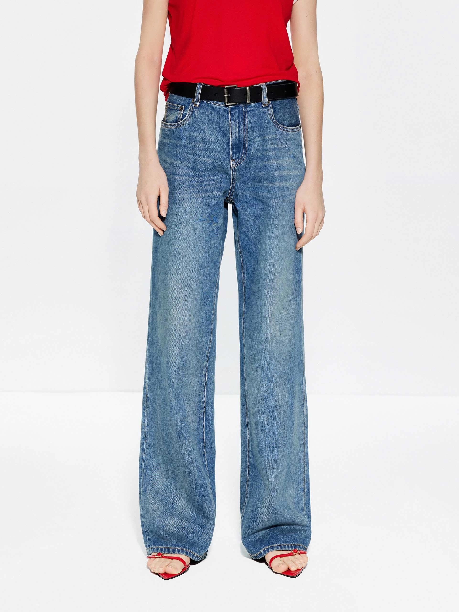 Moisture Wicking Inner Layer Comfy Cotton Straight Jeans