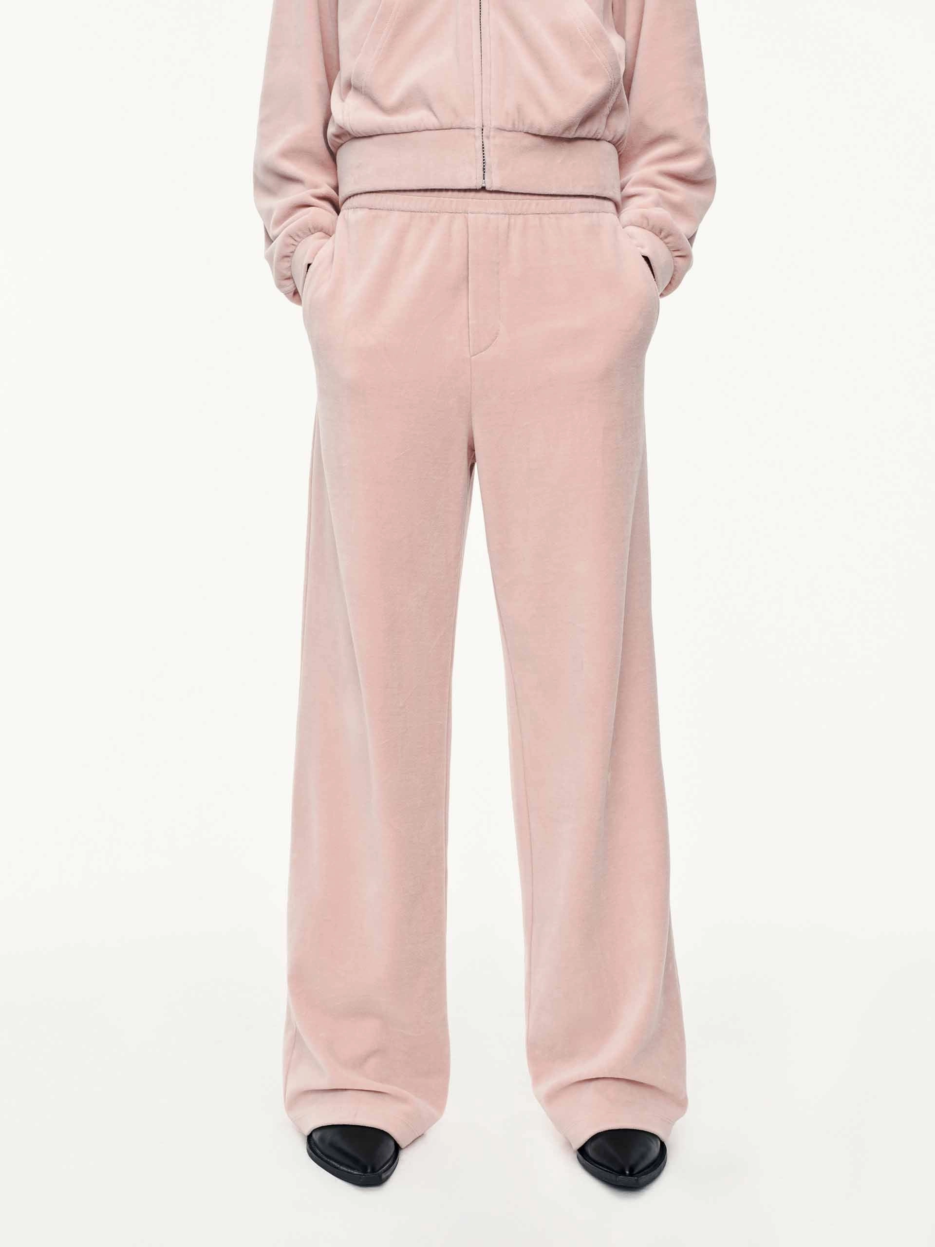 Soft Velvet Straight Trouser StretchWaistband Core Fit Design