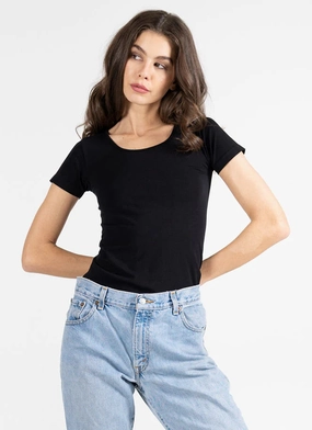 Bamboo Short Sleeve Tee Comfortable Collar