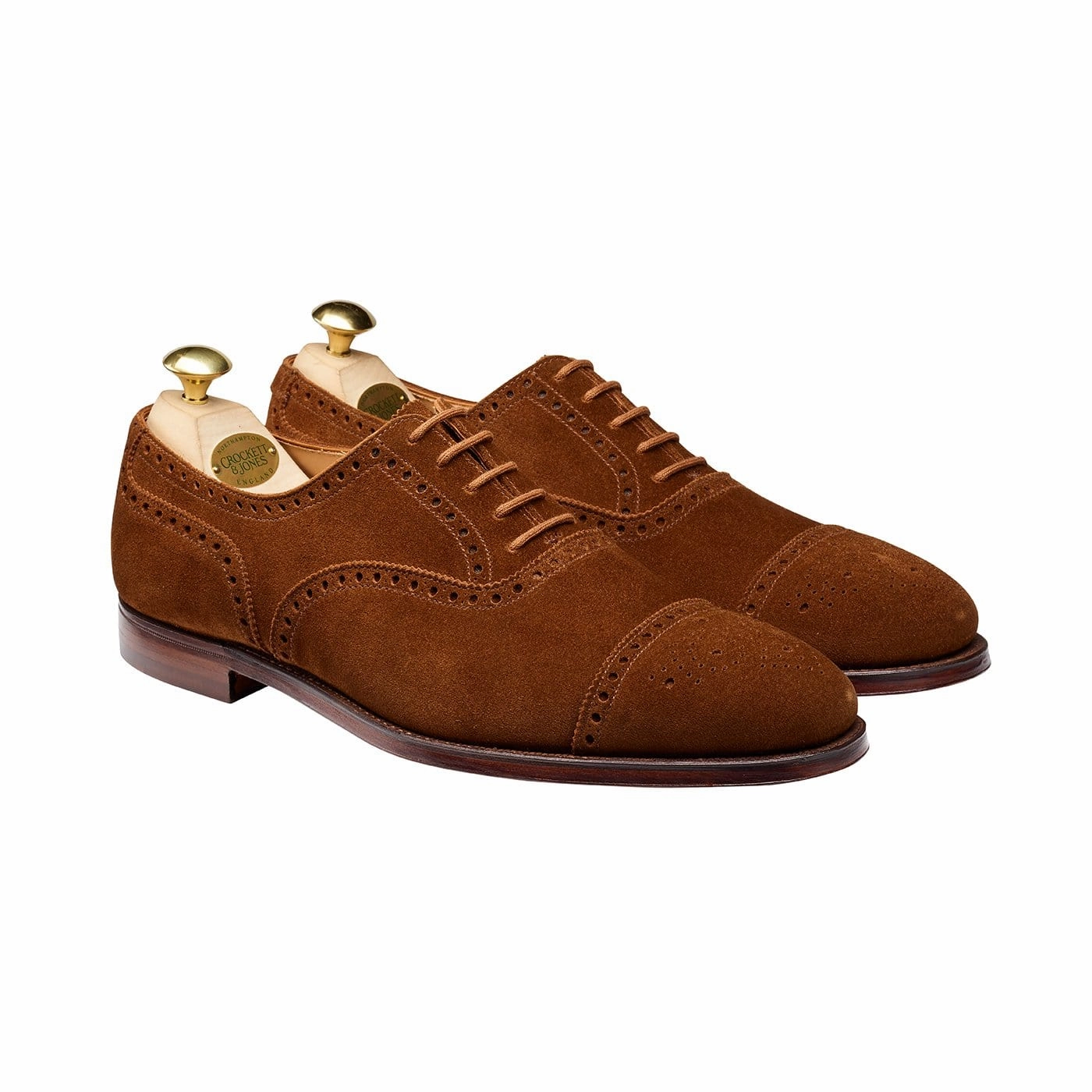 Tailored Silhouette Sharp Dresser Westfield Tobacco Calf Suede