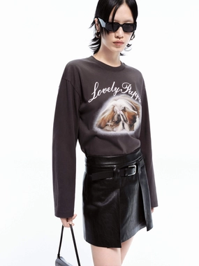 Printed Long Sleeve T-shirt Athletic Wear Casual Wearable