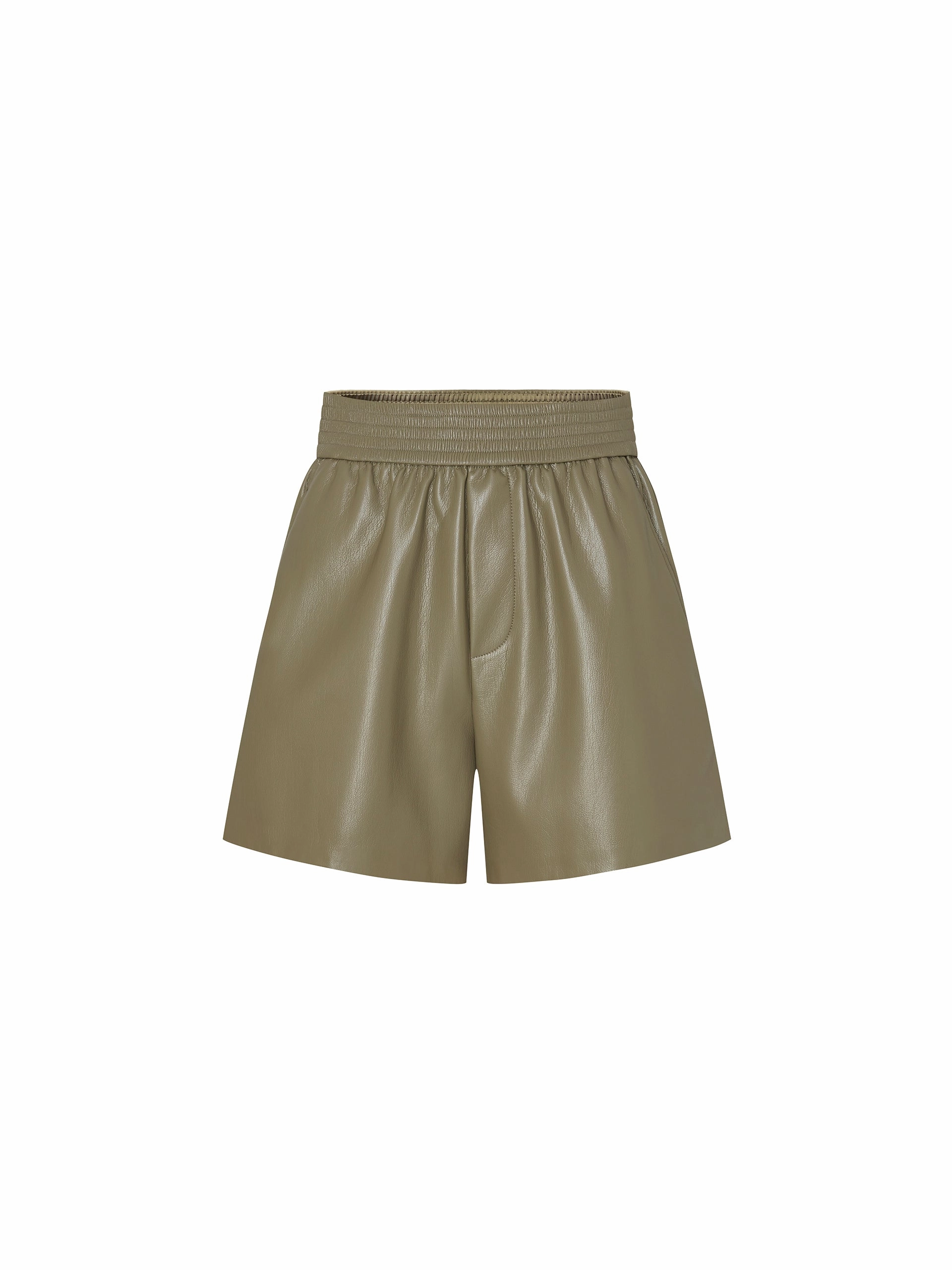 Street Utility Protein Leather Pockets Shorts