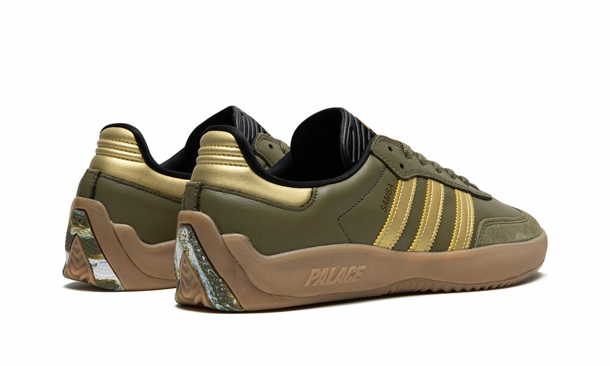 Puig Samba "Palace - Olive Gold" Flat Walk