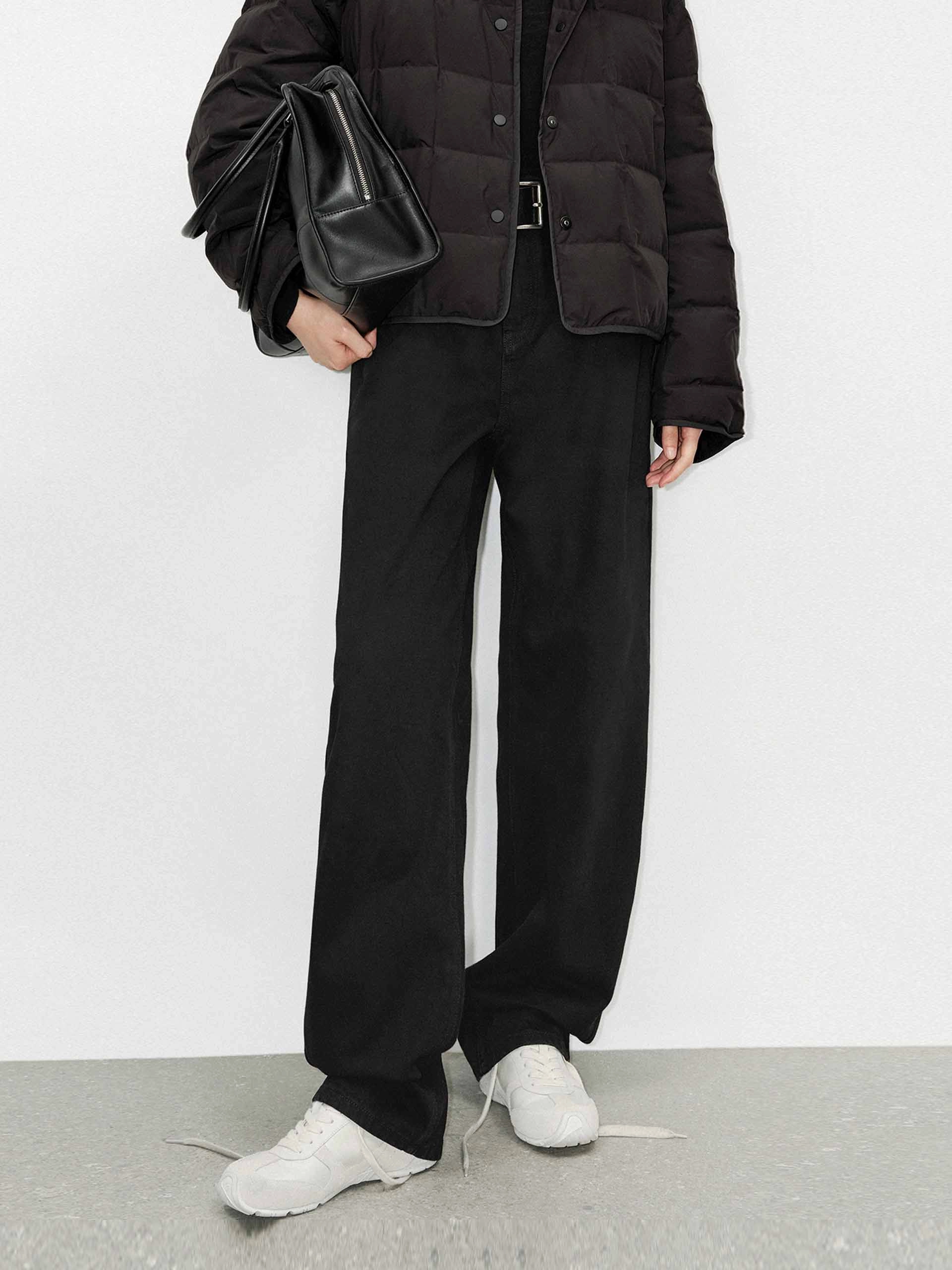 Plain style Weekend Warrior Earthy Pure Cotton Straight Jeans