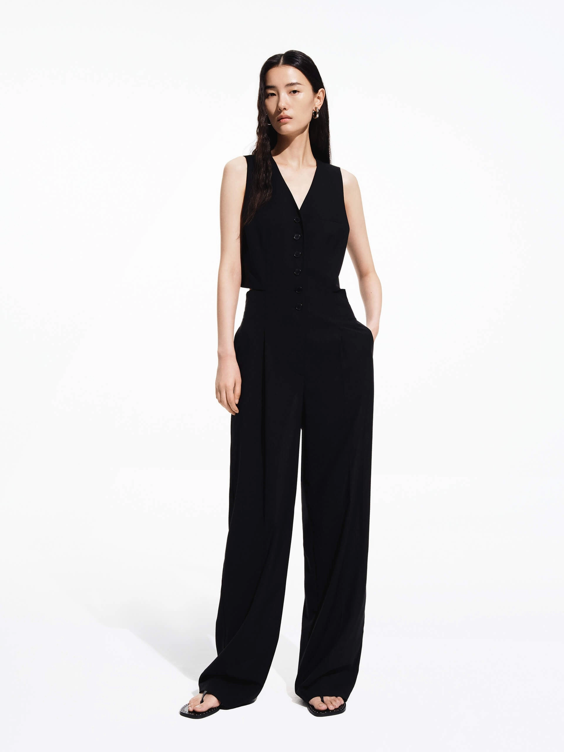 Cutout Waist Jumpsuit Fast Move Perfect Comfort Fit