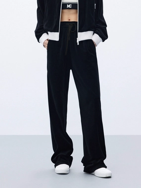 Straight Leg Drawstring Pants sporty wear Workout Ready