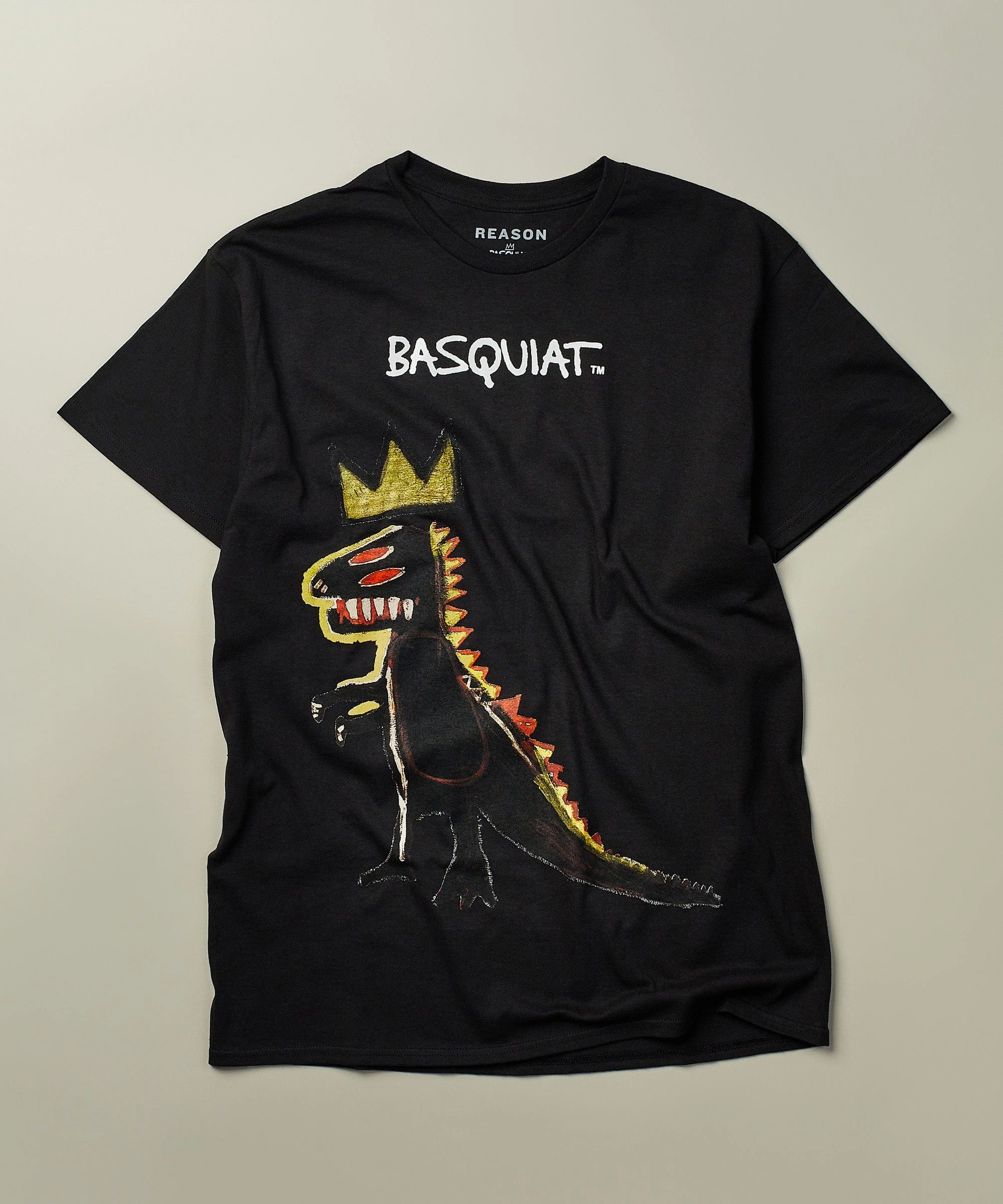 Basquiat? Pez Dino Print Tee - Black Non Chafe Armholes