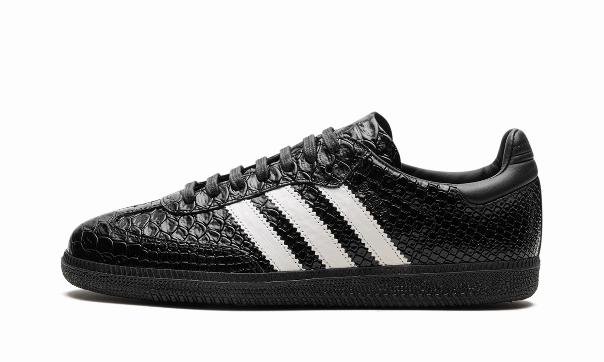 Comfortable Fashion Sock Friendly Samba OG "Made in Italy - Black Croc"