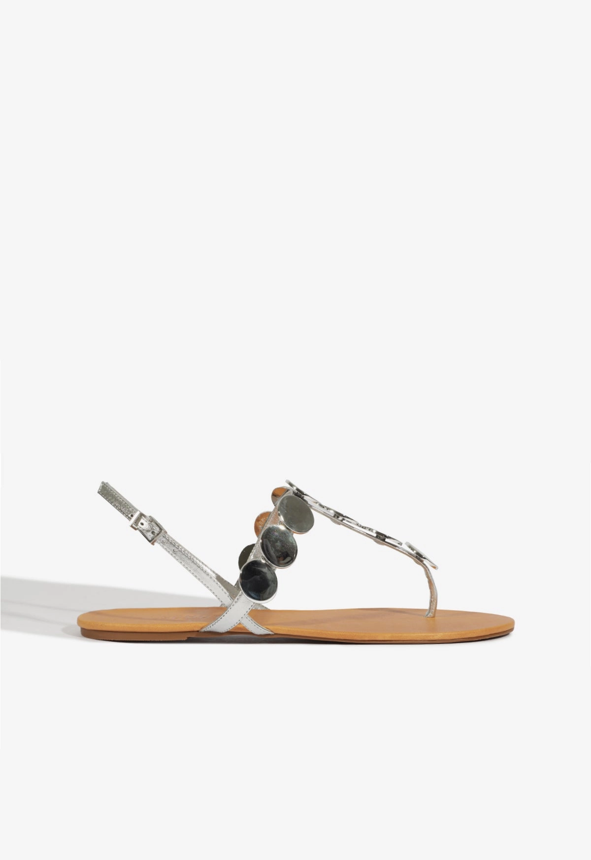 Acacia Silver Leather Sandal Cozy Support Versatile Cushion
