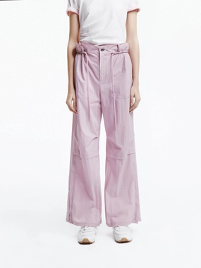 Drawstring Waist Cargo Trousers Cotton comfort
