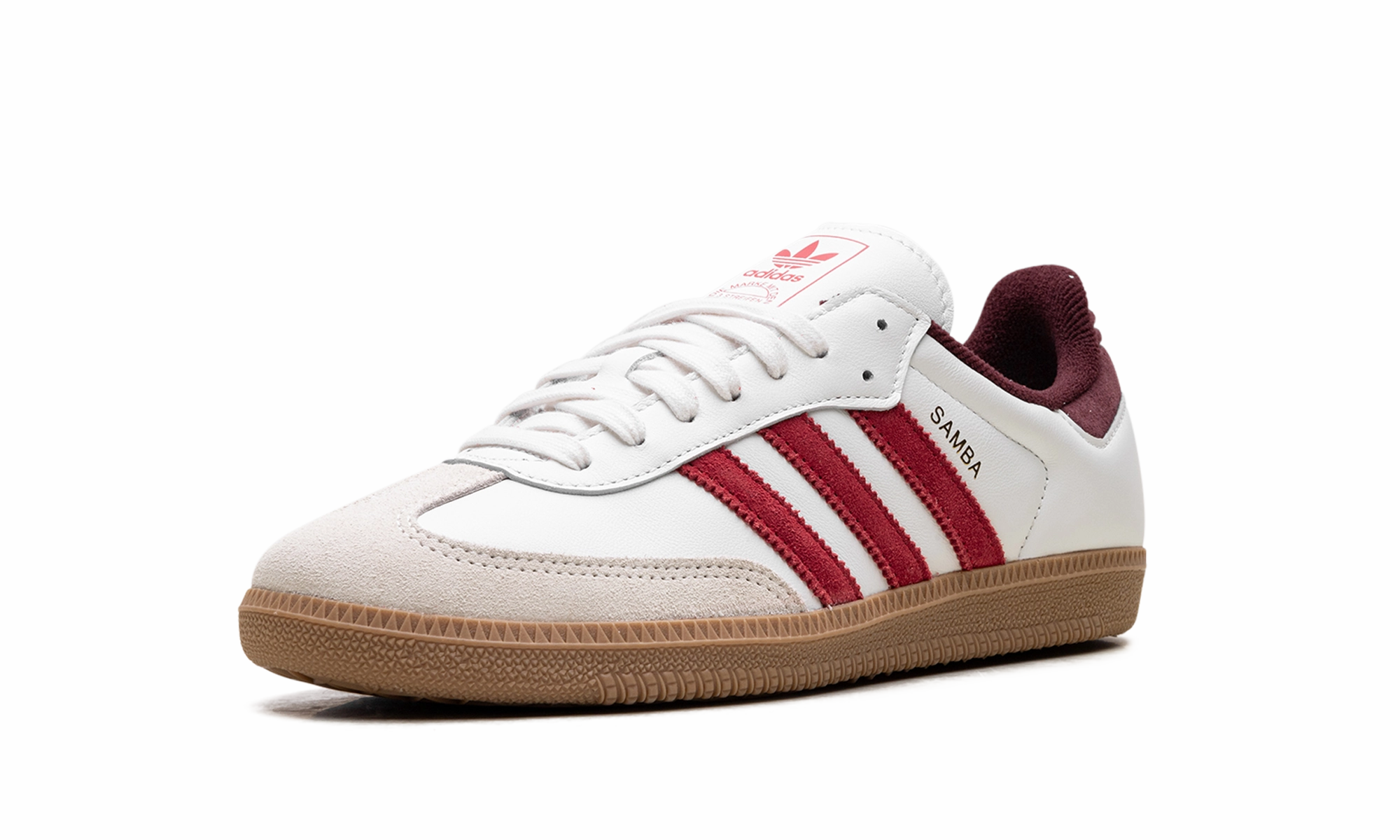 Samba OG "Core White Better Scarlet" Harbor Walk
