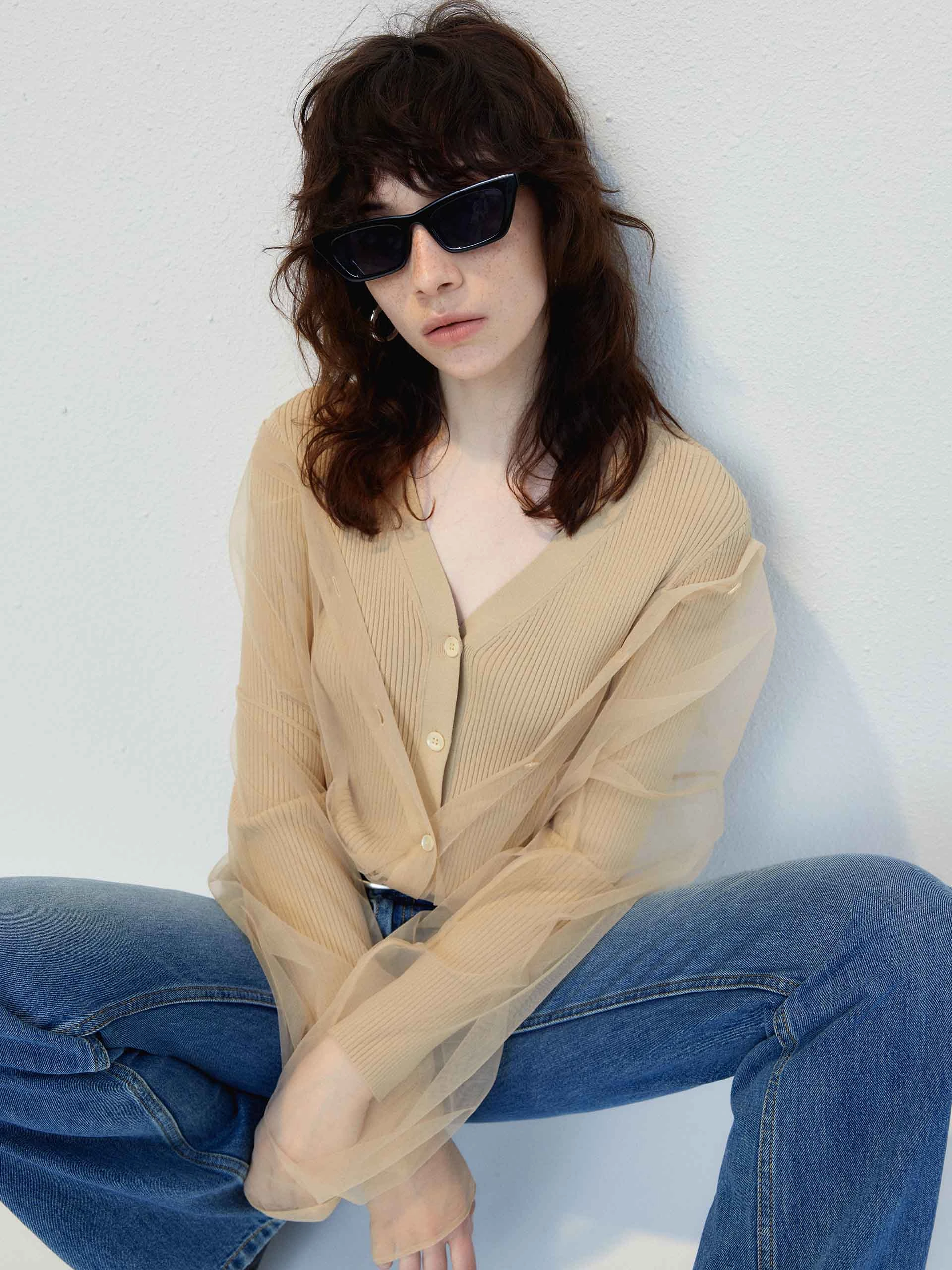 Layered Details Knit Top Non Chafing Edges