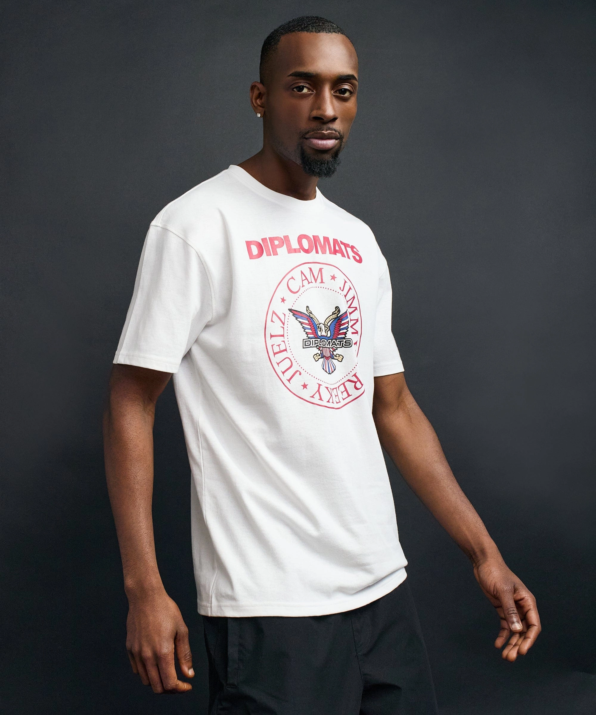 Friction Resistant Finish SeamlessSidePanels Downtown Short Sleeve Tee - White