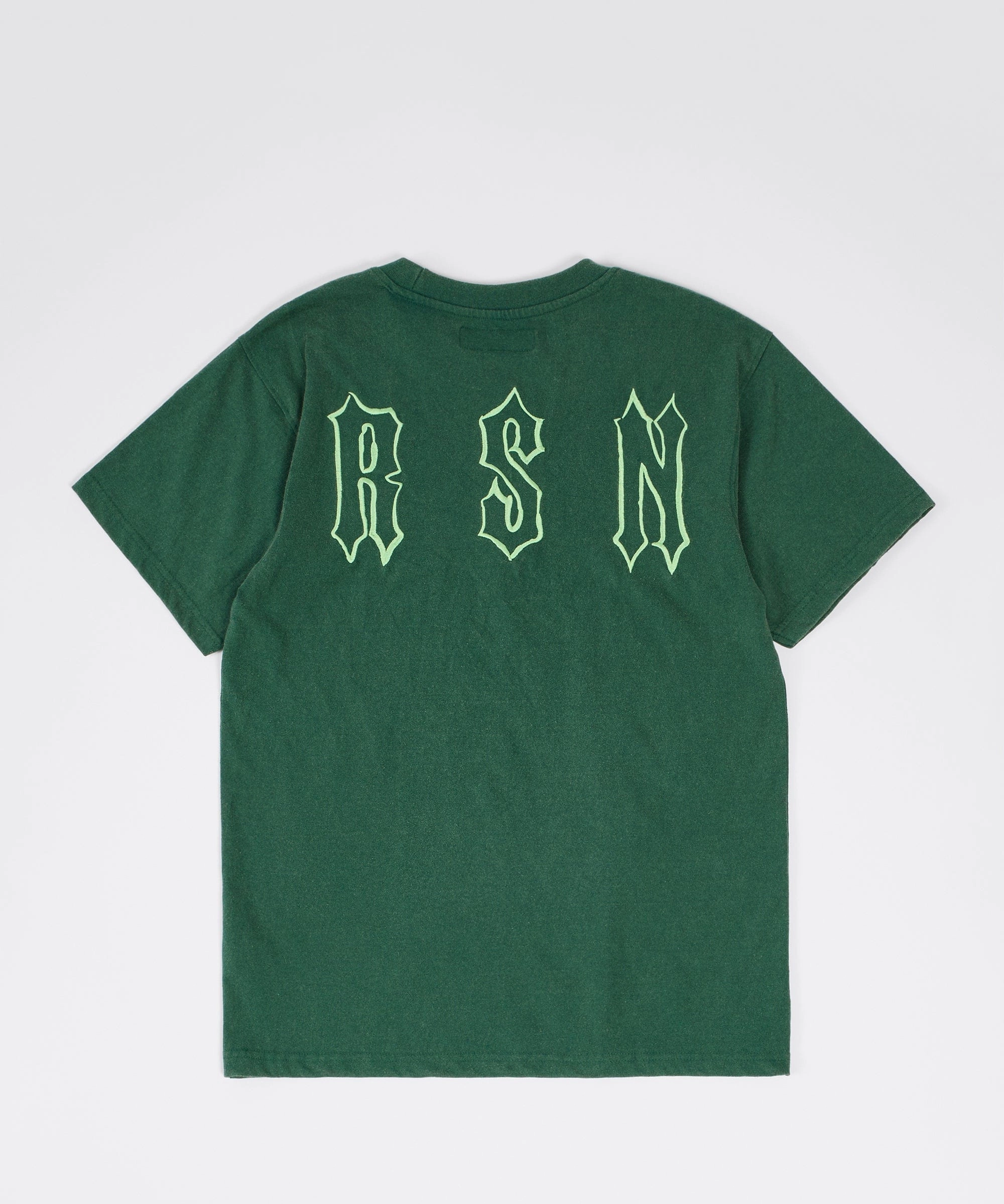 Knit Fabric Technology Washed Box Short Sleeve Tee - Green