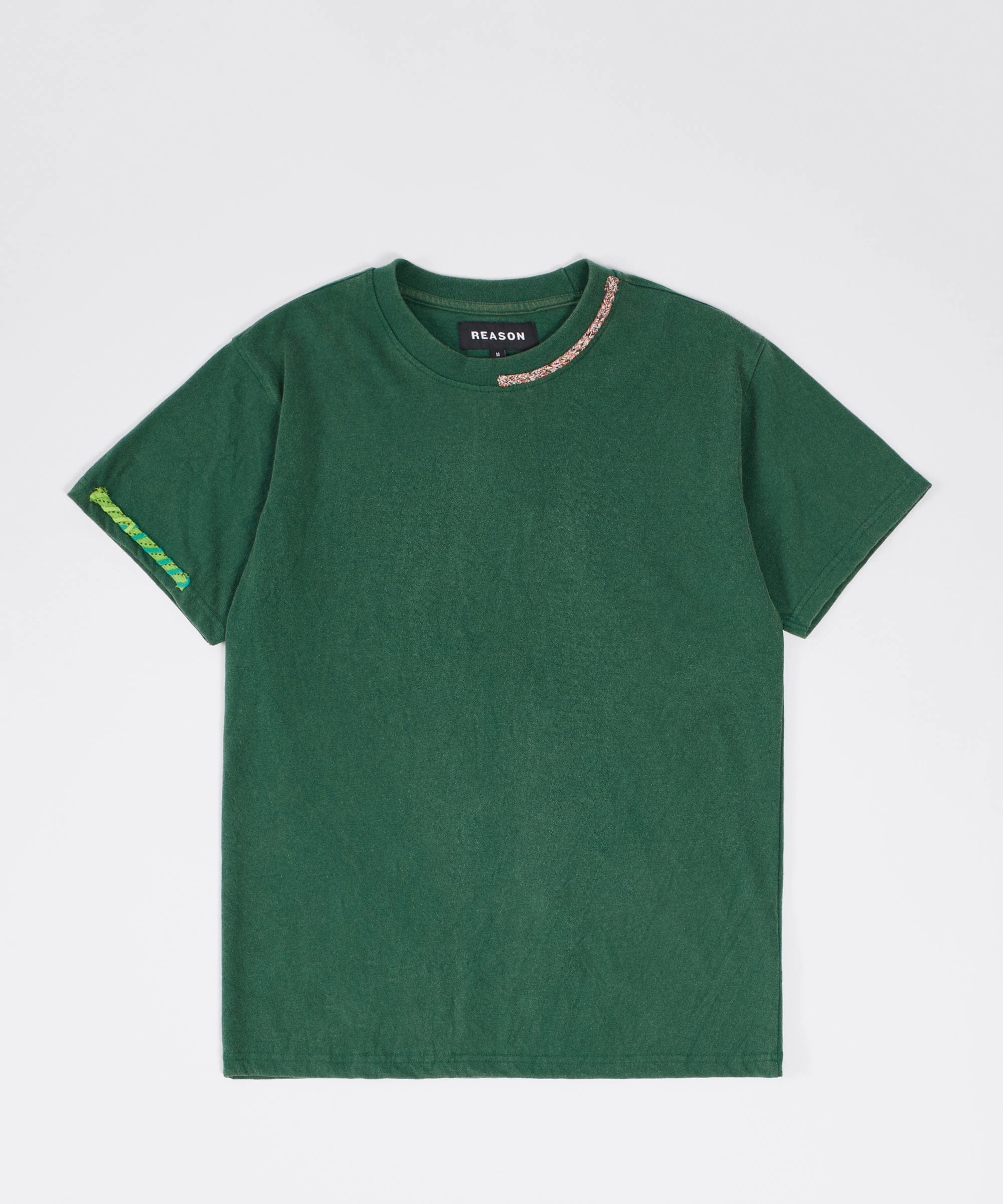 Washed Box Short Sleeve Tee - Green EasyCareFabric