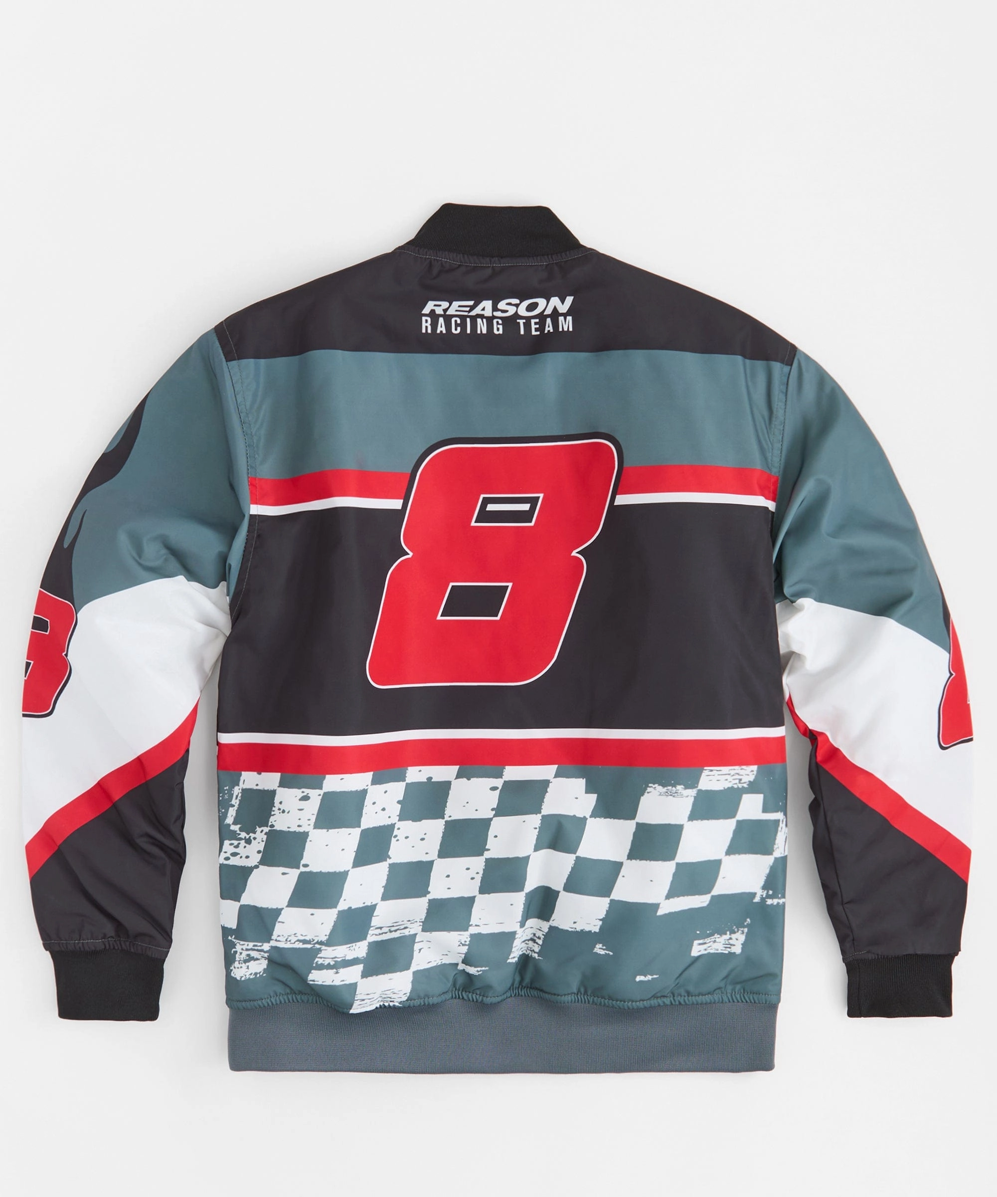 Ergonomic Silhouette Racing Jacket - Black