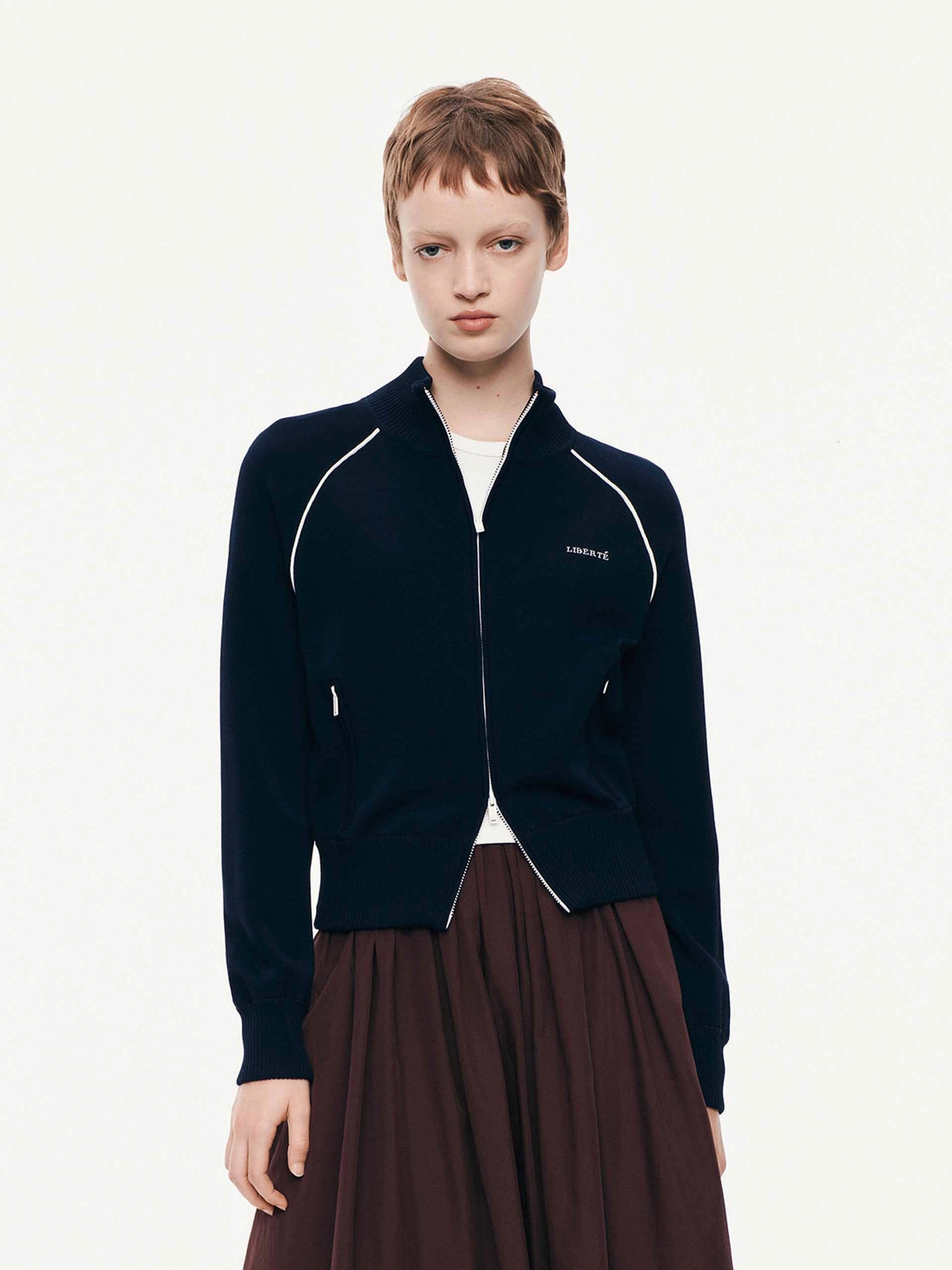 NonChafing Fabric Casual Style Raglan Sleeve Cropped Cardigan