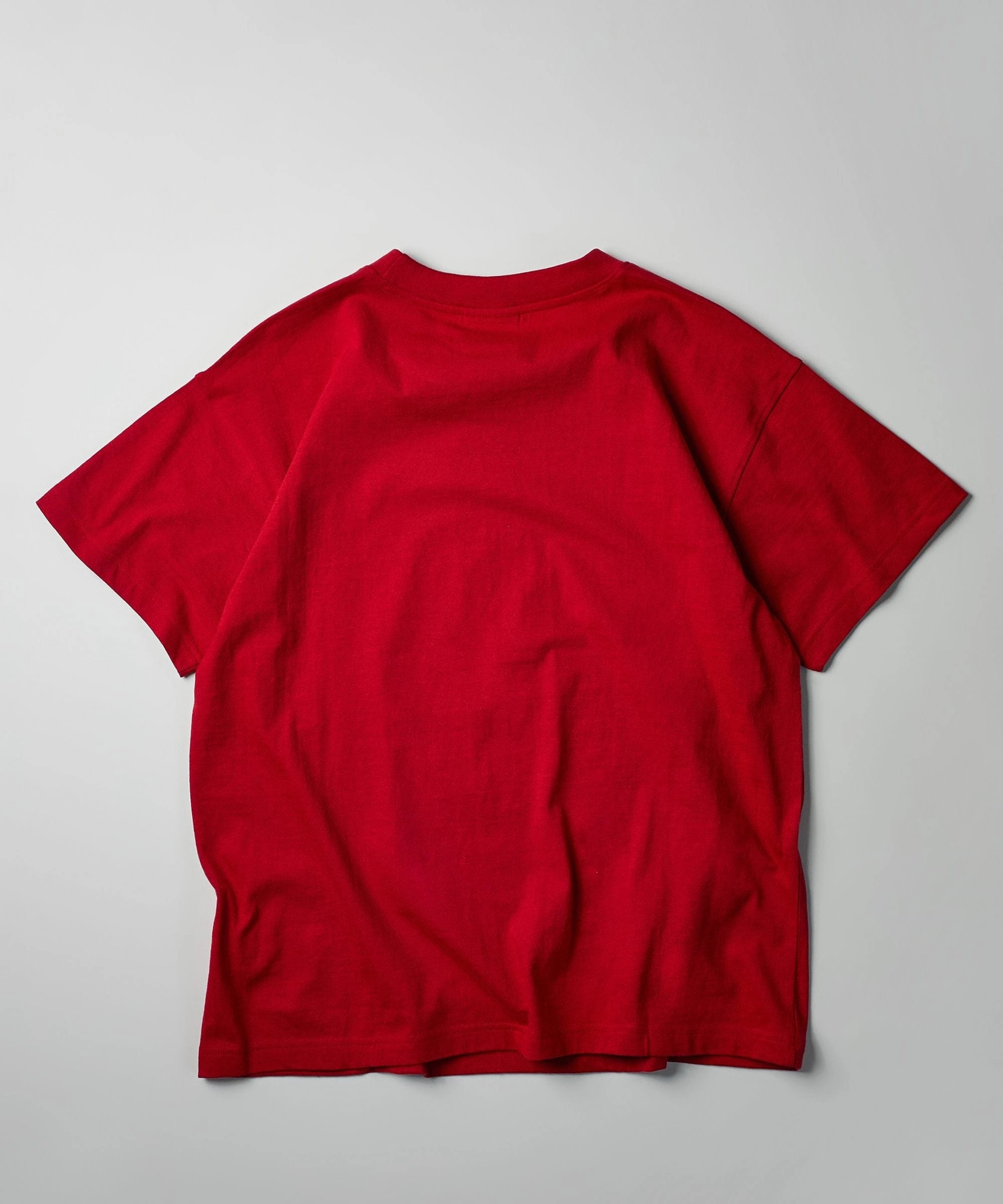 Mishka Keep Watch Embroidered Short Sleeve Tee - Red Relaxed Crew Neck Opening