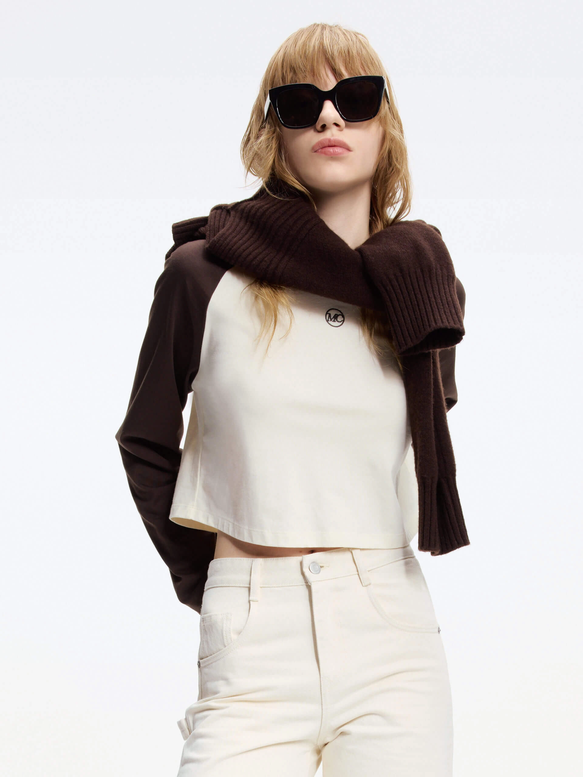 Raglan Sleeves Cotton T-shirt Classic Outfit Style Light Fit Wear