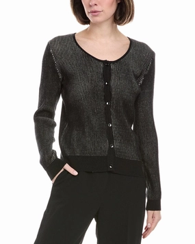Light Reflective Trim Turtleneck Rain   Rose Cardigan