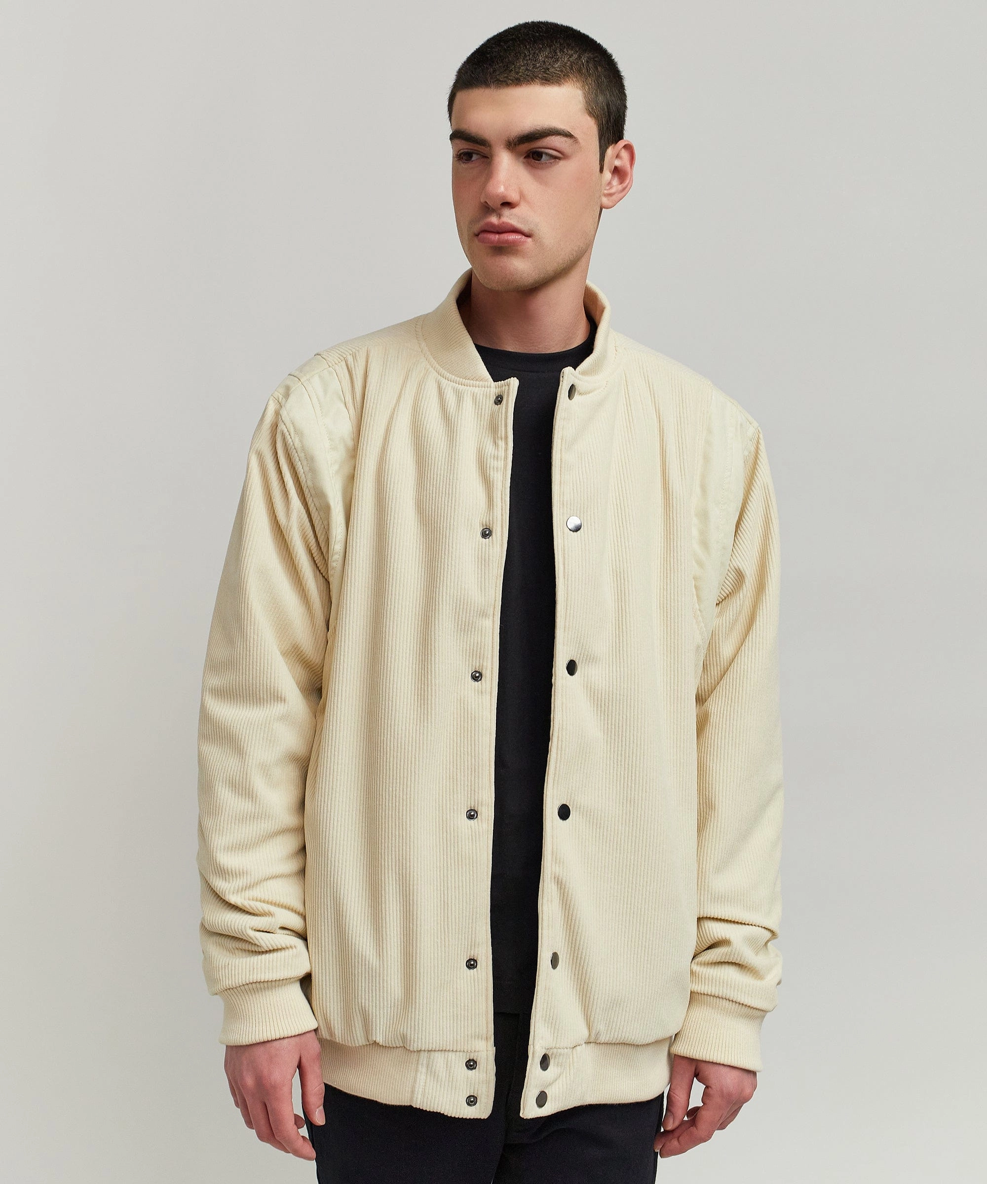 Elevate Corduroy Jacket - Tan Noise Free Zipper Wind Protection