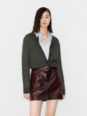 Noise Reducing Fabric Treatment Raw Trim Knit Cardigan