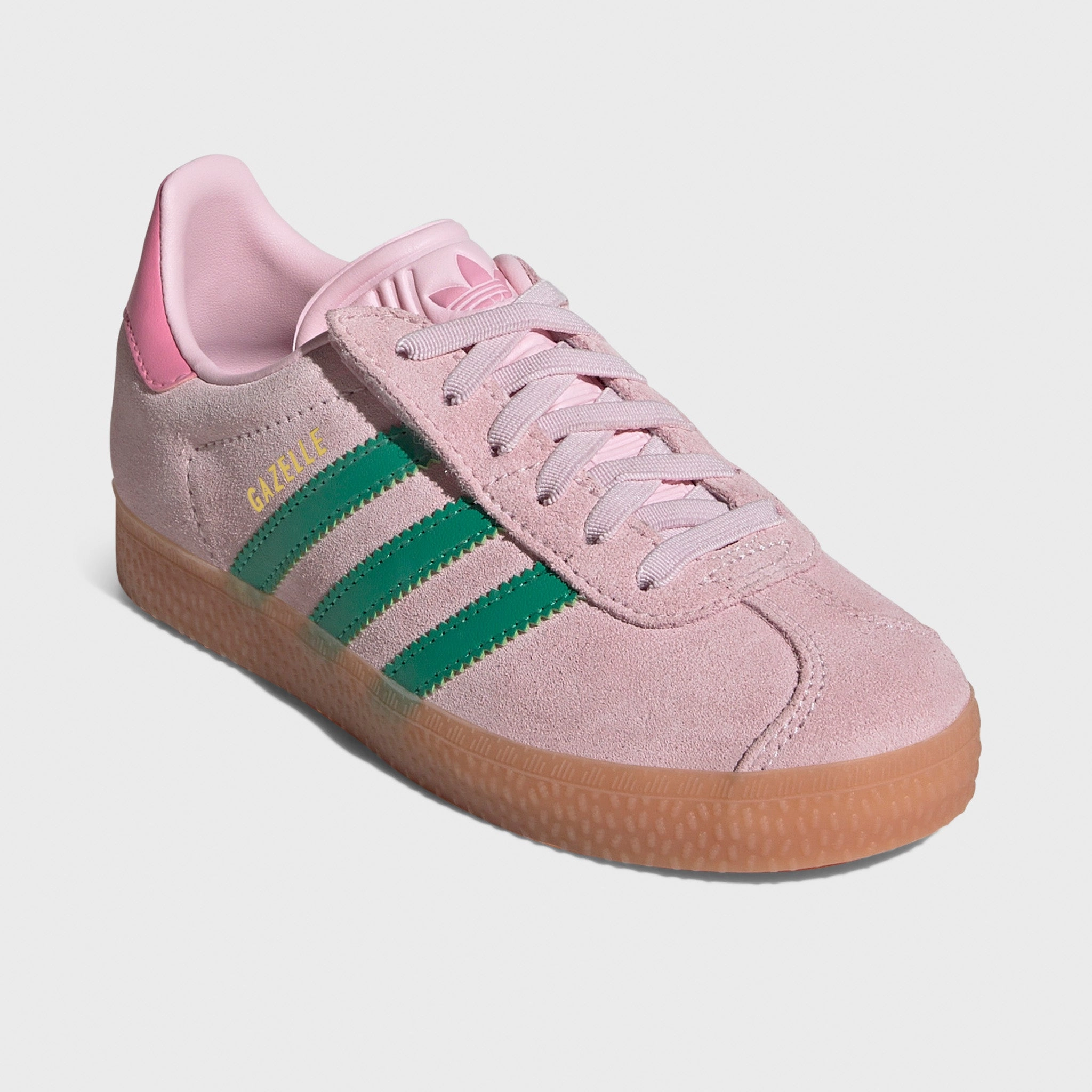 Anti Static Lining adidas Originals Children's Gazelle Pink / Green - Gum