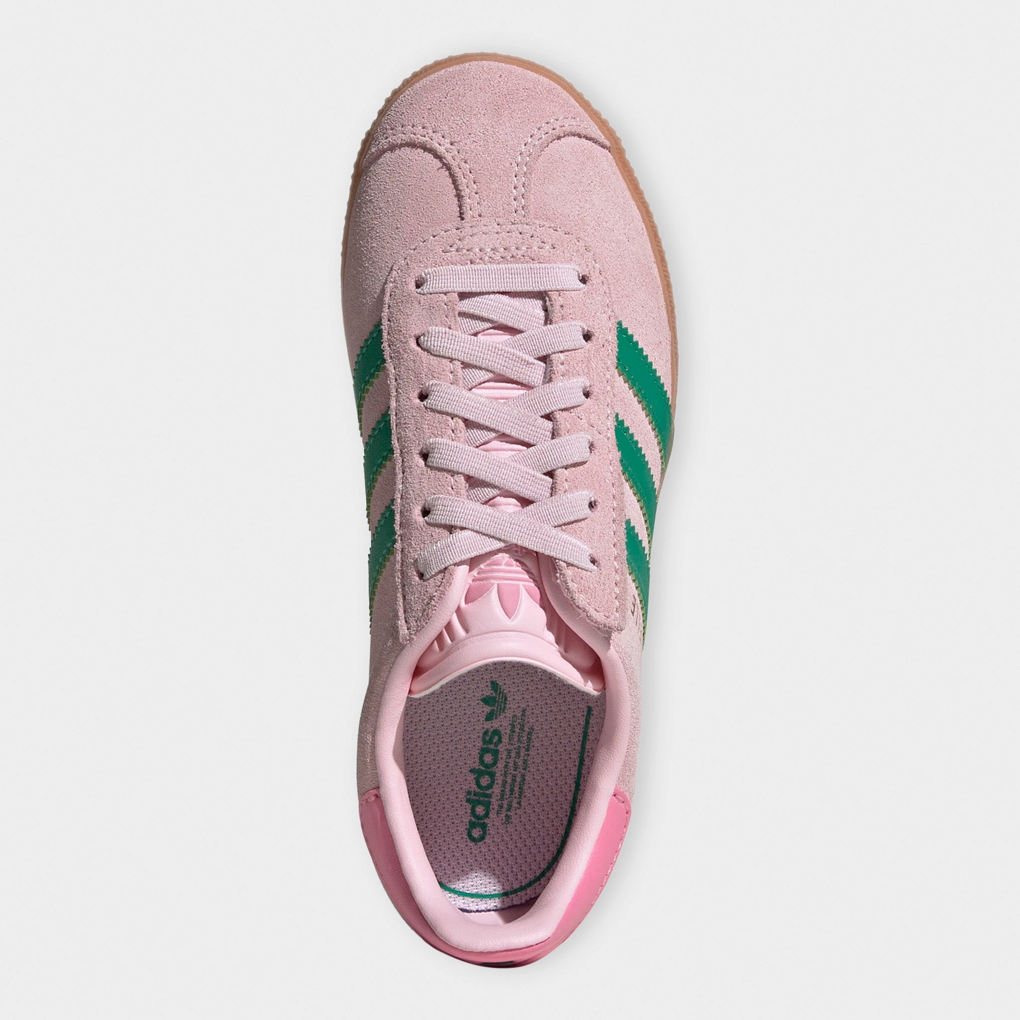 Classic Power adidas Originals Children's Gazelle Pink / Green - Gum