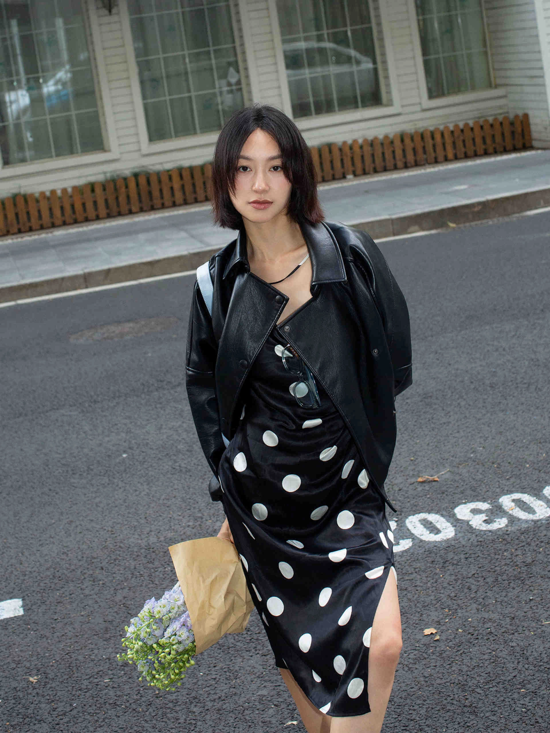 Stylish Chill Piece PU Bomber Jacket