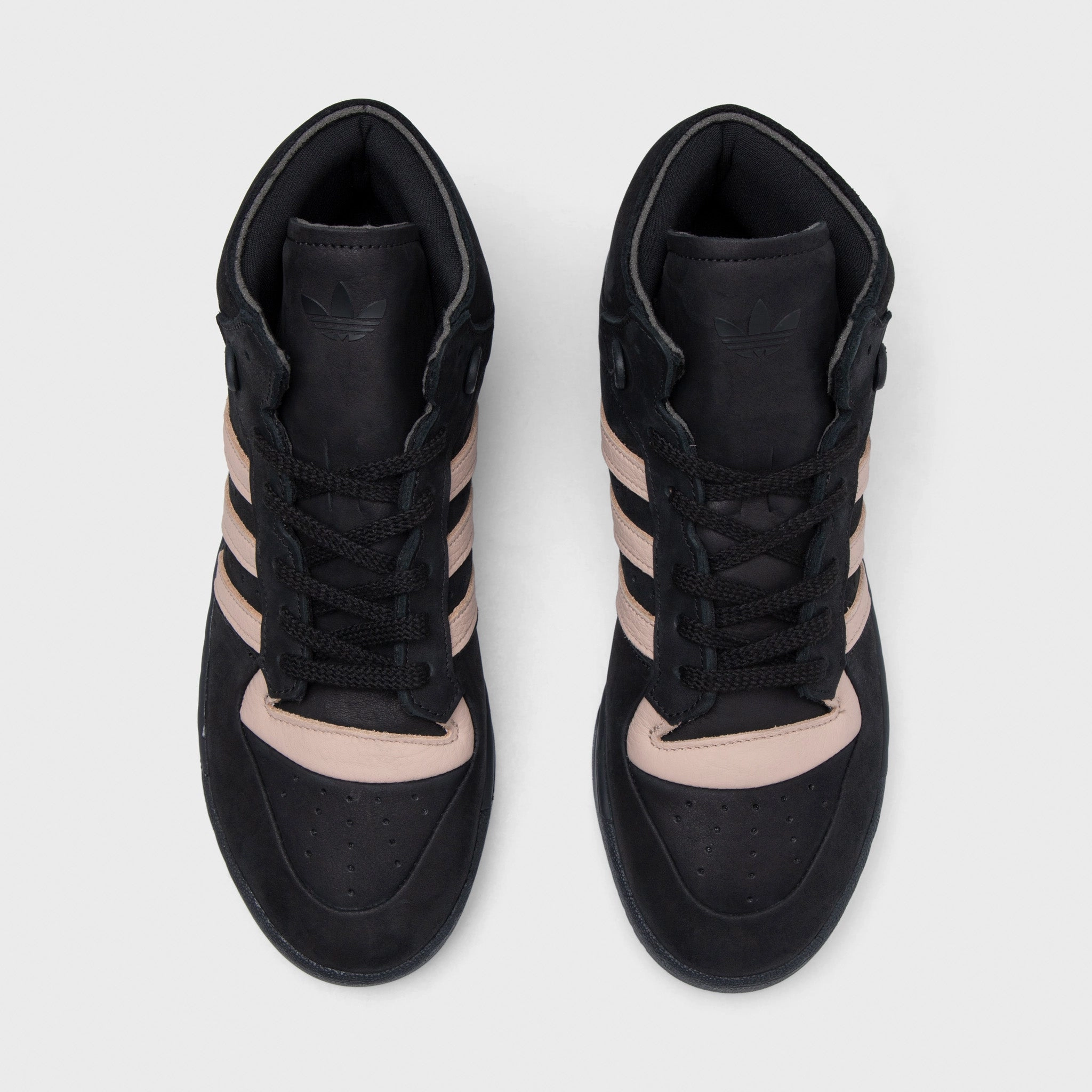 Sporty adidas Originals Rivalry Mid 001 Core Black / Ash Pearl - Core Black