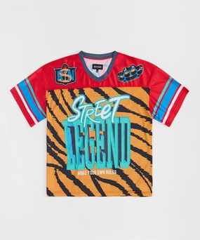 Football Jersey Street Legend - Red NonChafing Fabric