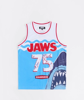 FlexibleRibbing Jaws Basketball Jersey - Light Blue