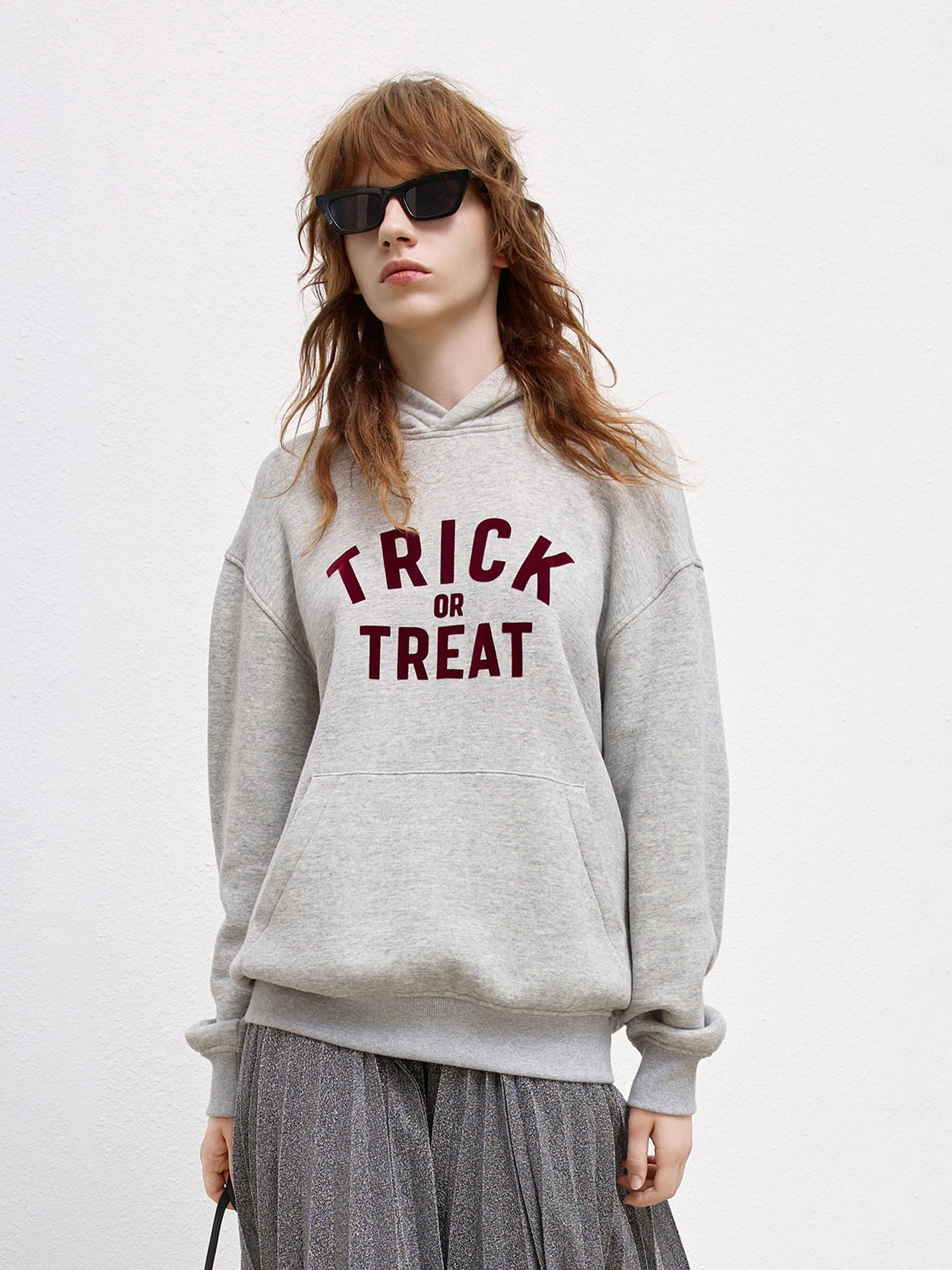 AdaptiveFitFabric CompressionSupportWeave Letter Flocking Hooded Sweatshirt