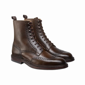 Islay Dark Brown Hatch Grain Cordovan Comfort Look
