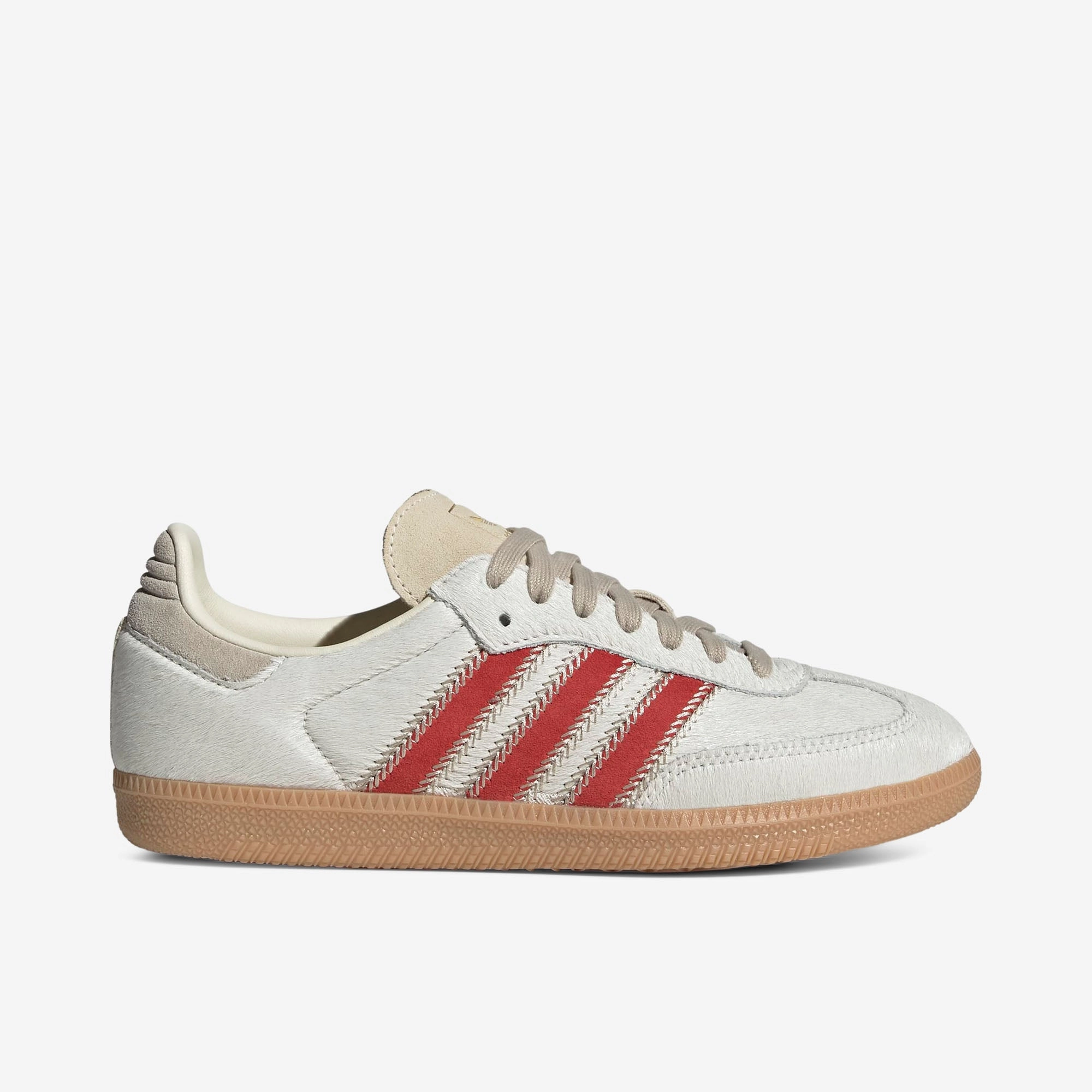 Comfortable Toe adidas Originals Women's Samba OG Wonder Beige / Cream White - Better Scarlet