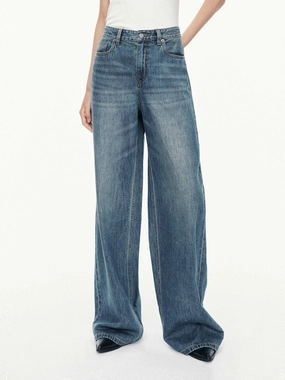 Traveler Gear Nature Lover Night Out Spring Mood Office Wear Minimalist High Waist Cotton Jeans