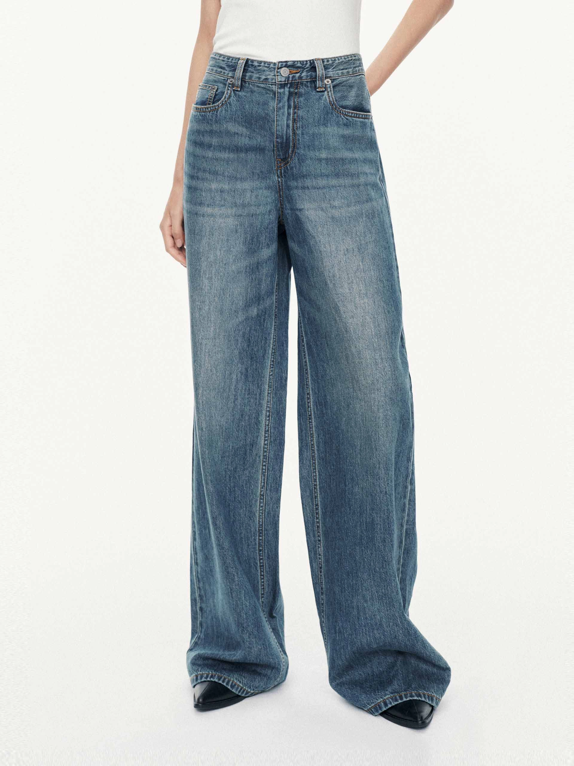 Earthy Streetwear Fan Nature Lover High Waist Cotton Jeans