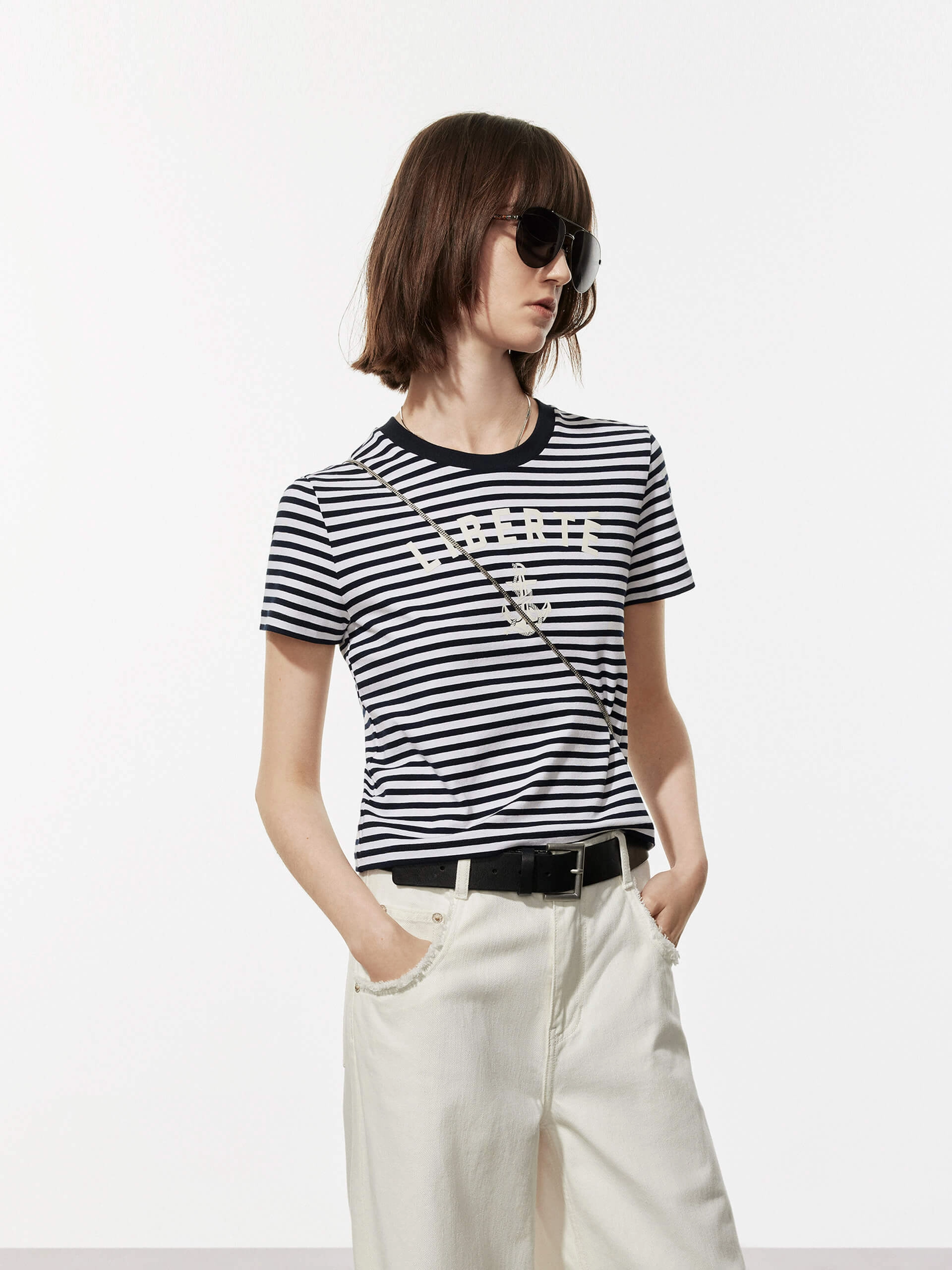 All-day Comfort Adult sophistication Regular Fit Striped T-shirt
