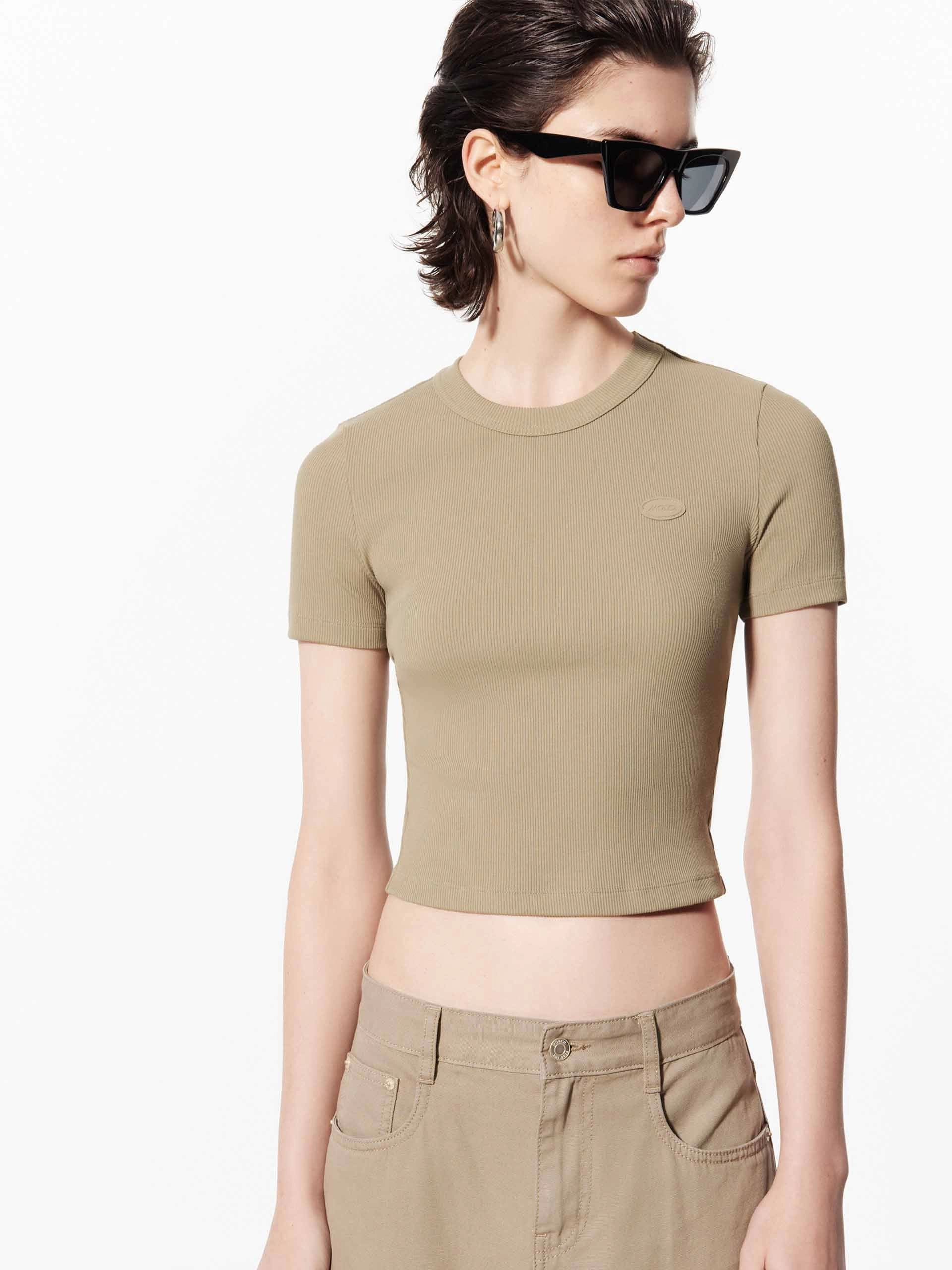 Sleek Fit Regular Logo Fitted Tee