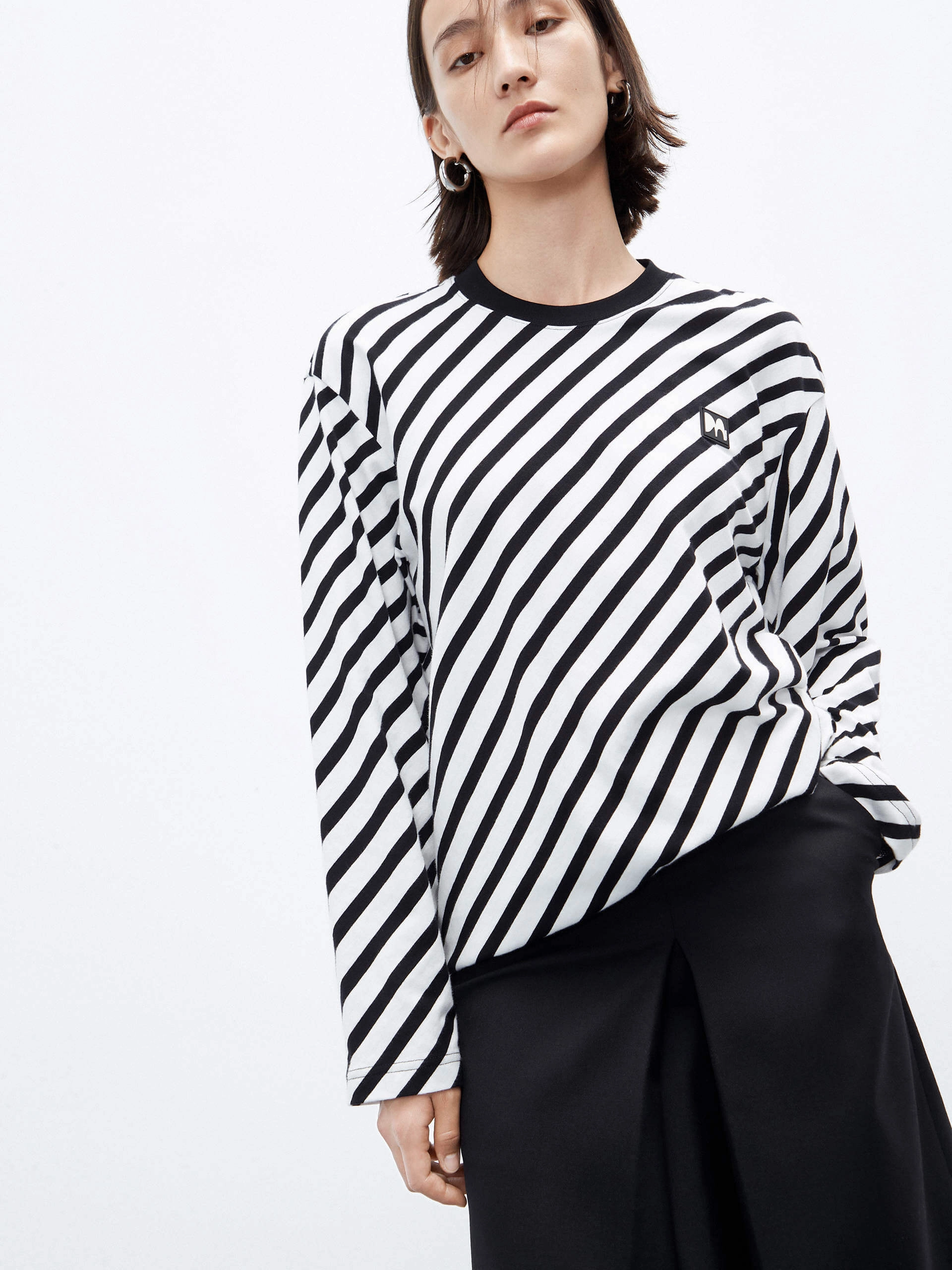 Long Sleeve Striped T-shirt Stylish Wear