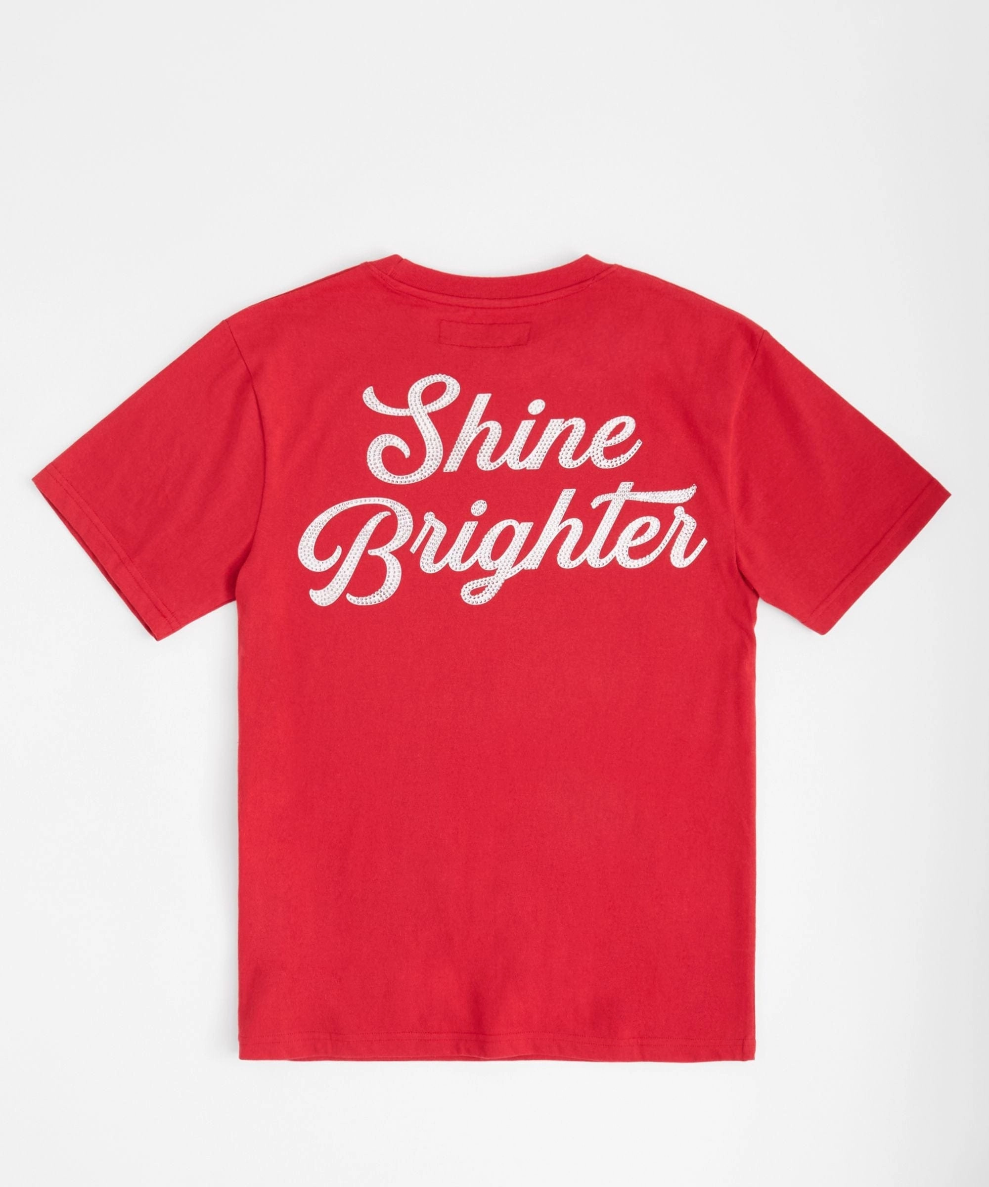 ButtonDownCollar Elegant Cut Fly Higher Short Sleeve Tee - Red